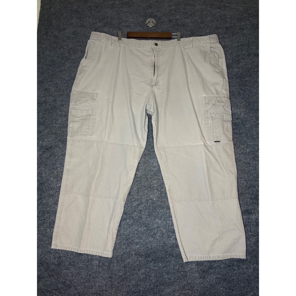 Tru-Spec Mens 54 Khaki Tan 24-7 Series Tactical Cargo Pants Cotton Canvas 54x28